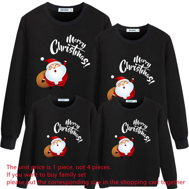 Family Matching Christmas Mother Kids Christmas Sweatshirt