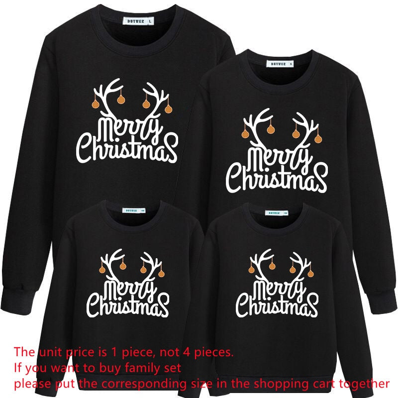 Family Matching Christmas Mother Kids Christmas Sweatshirt