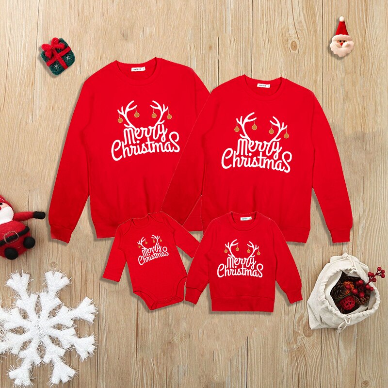 Family Matching Christmas Mother Kids Christmas Sweatshirt