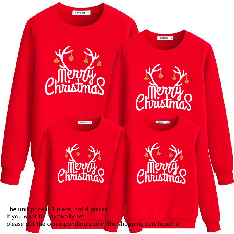 Family Matching Christmas Mother Kids Christmas Sweatshirt