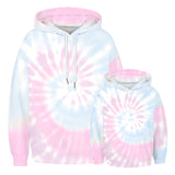 Family Matching Parent-child Autumn Tie-dye Print Hoodies