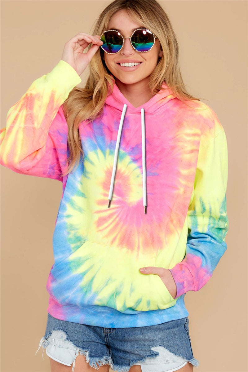 Family Matching Parent-child Autumn Tie-dye Print Hoodies
