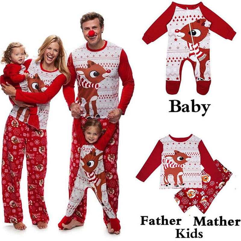 Family Matching Christmas Pajamas Matching Baby Sleepwear