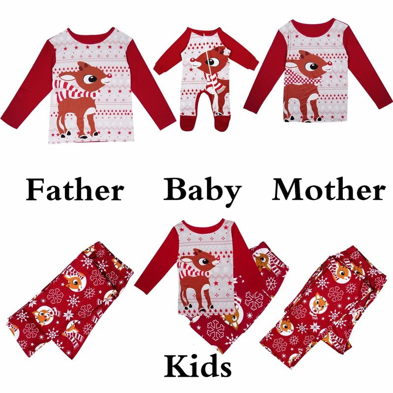 Family Matching Christmas Pajamas Matching Baby Sleepwear