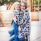 Mother Daughter Son  Long Sleeve Leopard Shirt Family Matching Outfits