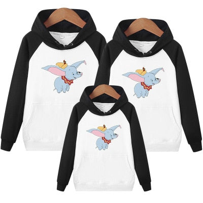 Family Matching Christmas Cartoon Hooded Sweatshirt