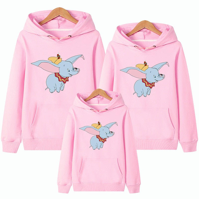 Family Matching Christmas Cartoon Hooded Sweatshirt
