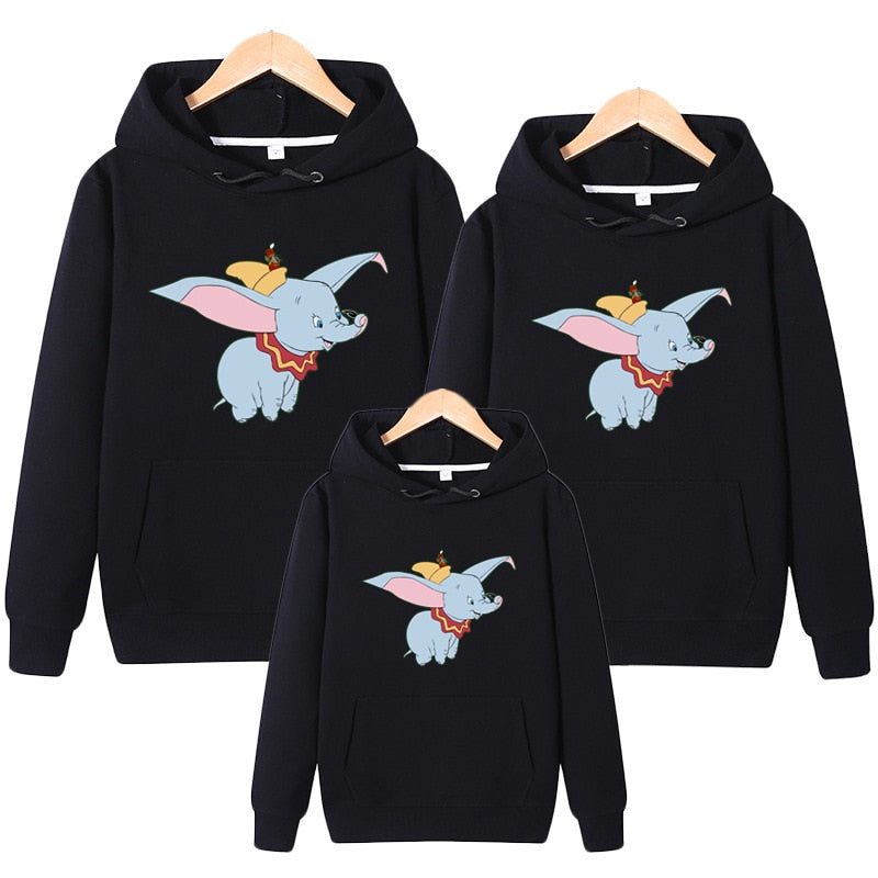 Family Matching Christmas Cartoon Hooded Sweatshirt
