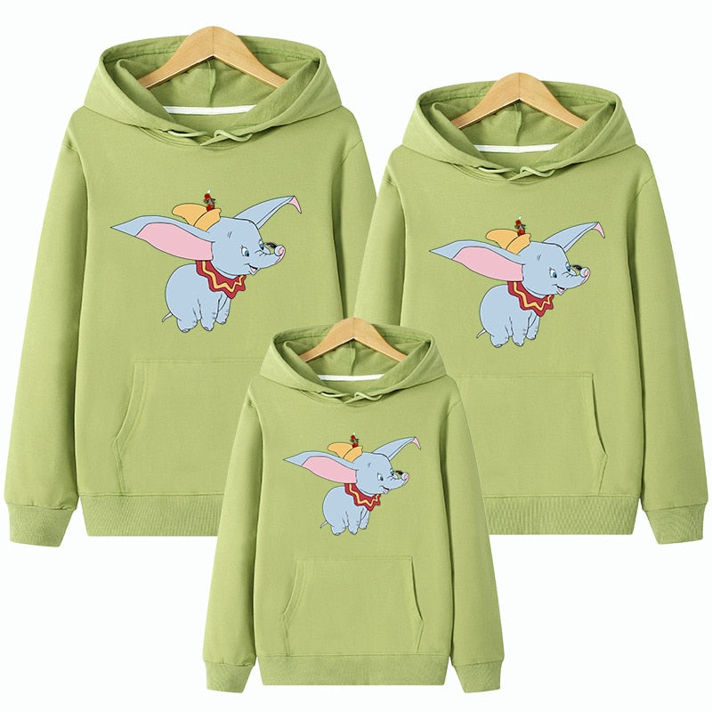 Family Matching Christmas Cartoon Hooded Sweatshirt