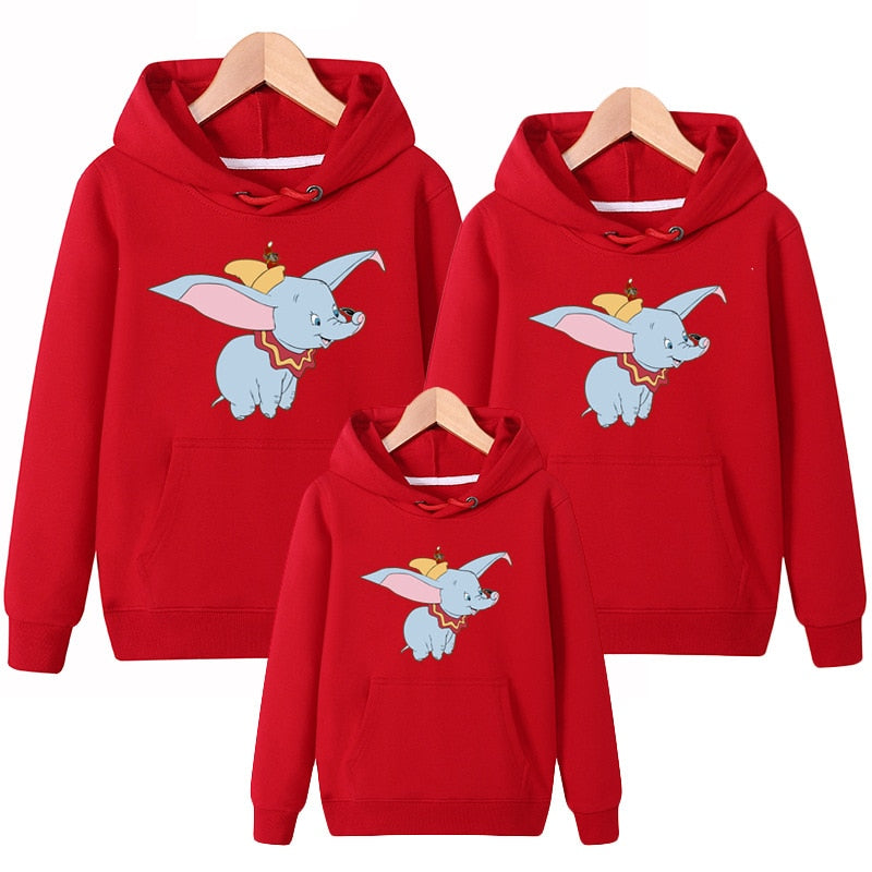 Family Matching Christmas Cartoon Hooded Sweatshirt