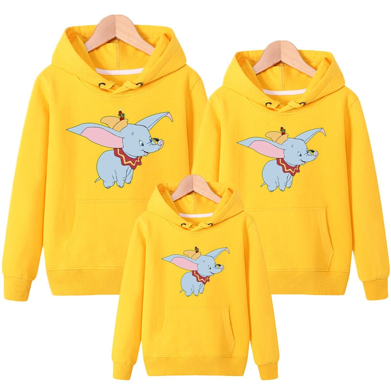 Family Matching Christmas Cartoon Hooded Sweatshirt