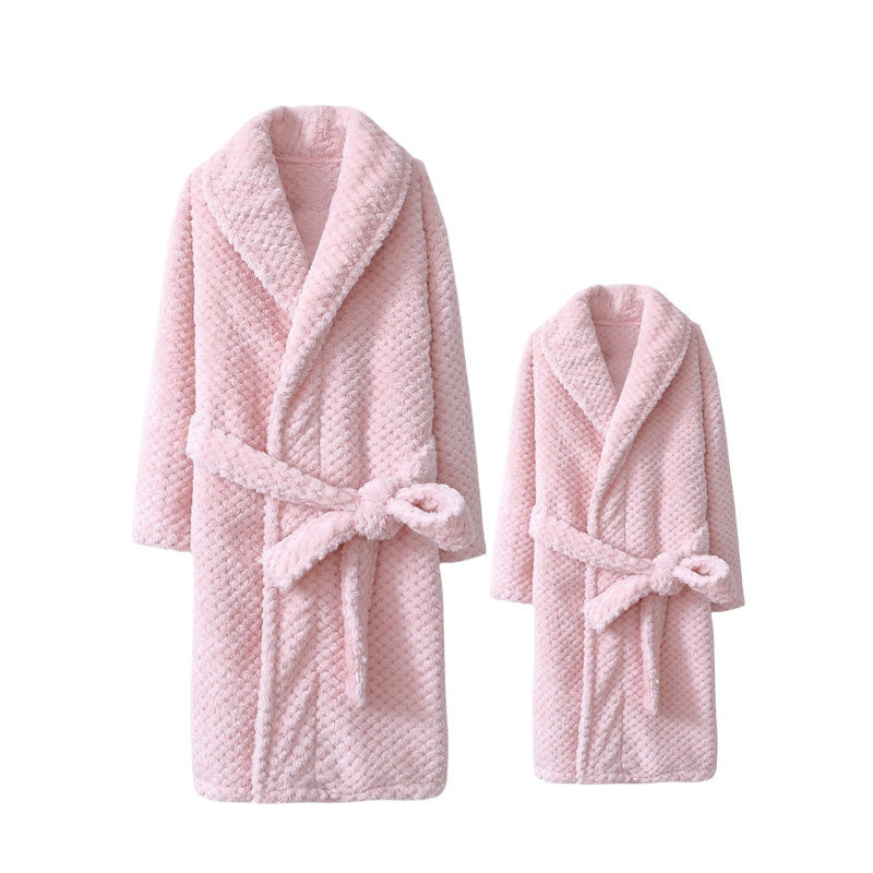 Family Matching Outfits Boy Girls Sleepwear Mom and Me Pajamas Robe