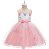 Girl Princess Fantasy Unicorn Birthday Party Infant Tutu Christmas Dress For 2-10 Year - honeylives
