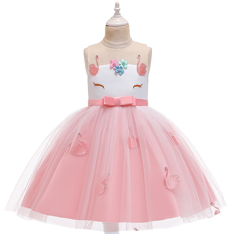 Girl Princess Fantasy Unicorn Birthday Party Infant Tutu Christmas Dress For 2-10 Year - honeylives