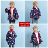 Kids Boy Autumn Winter Dinosaur Jacket Windbreaker Coat