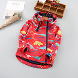 Kids Boy Autumn Winter Dinosaur Jacket Windbreaker Coat