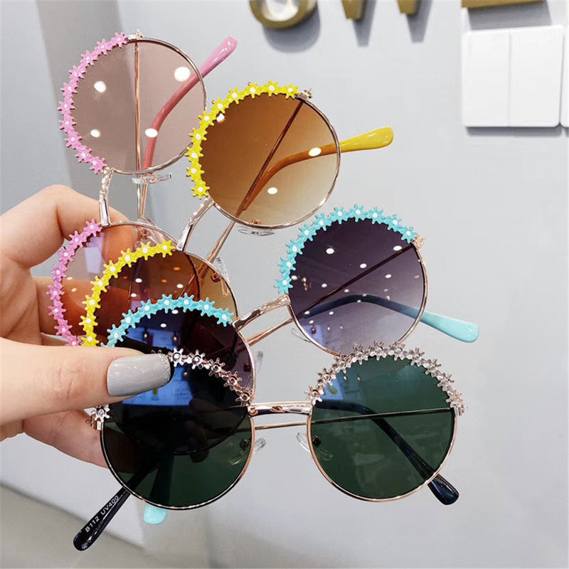 Kids Sunglasses Polarized Metal Frame UV400 Summer Beach Eyeglasses