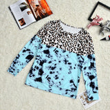Fashion Family Tie-dye Patchwork Family Matching Autumn Shirts