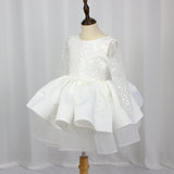 Kid Baby Girls Puffy Prom Gown Flower Bridesmaid Sequins Elegant Dresses