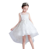 Kids Girl Wedding Party Lace Mesh Elegant Prom Princess Dresses