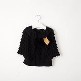 Girl Cardigan Autumn Knitting Wool Bat Sleeve Sweater 2-6Y