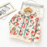 Girl Hoodie Strawberry Long Sleeve Sweatshirt Tops