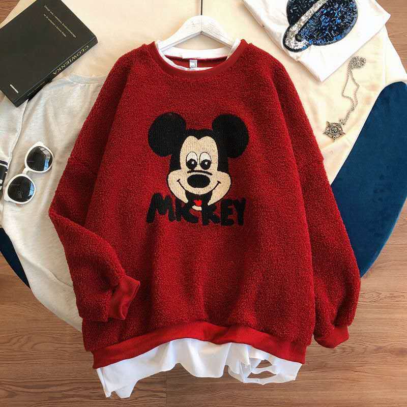 Lamb Sweater Kid Girl Loose Cartoon Print Tops