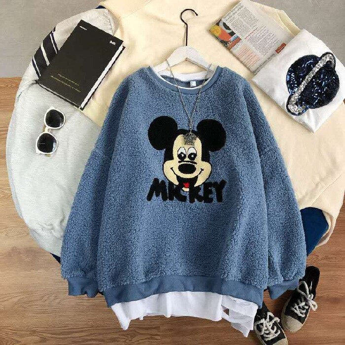 Lamb Sweater Kid Girl Loose Cartoon Print Tops