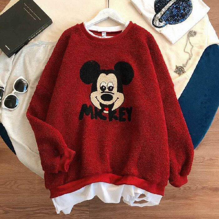 Lamb Sweater Kid Girl Loose Cartoon Print Tops