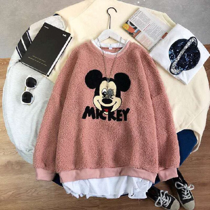 Lamb Sweater Kid Girl Loose Cartoon Print Tops