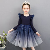Girls Christmas Dress Long Sleeve Autumn Dress for Girls Winter New Year Costume 3-8Y