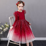 Girls Christmas Dress Long Sleeve Autumn Dress for Girls Winter New Year Costume 3-8Y