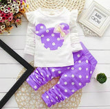 Baby Girls Sets Valentine Cute Dot Set 2 Pcs