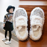 Baby Girls Shoes Children Warm Princess Cotton Shoes
