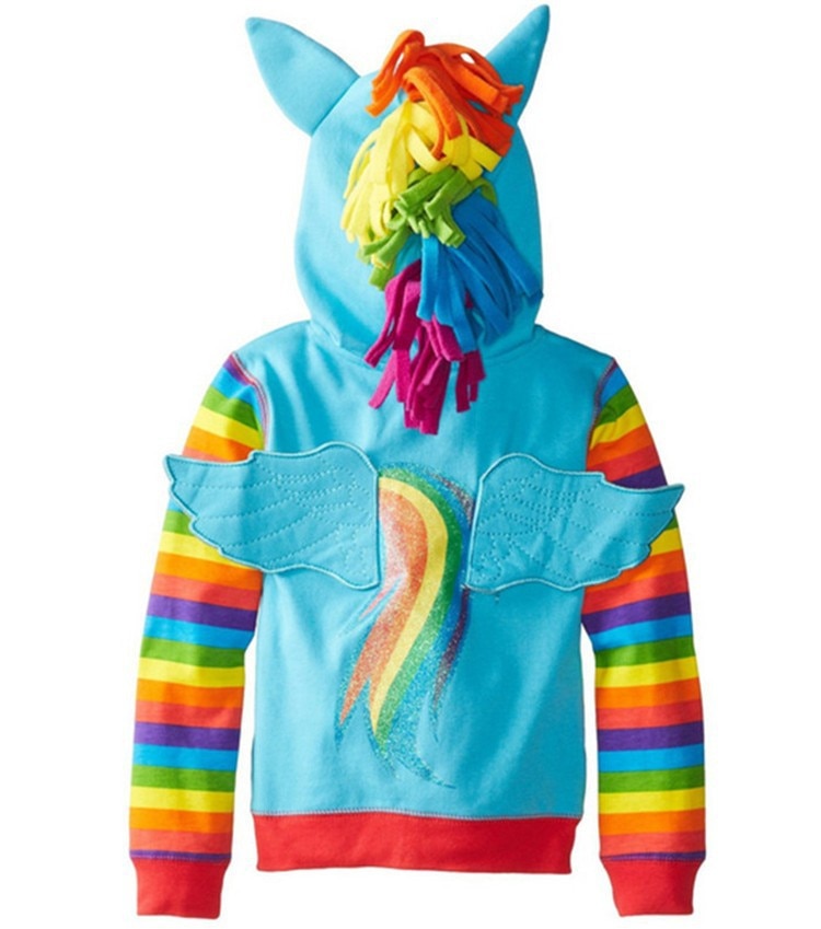 Kids Girls Spring Casual Pony Coats