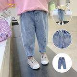 Baby Girls Jeans Autumn Trousers Fashion Denim Pants 2-8 Years