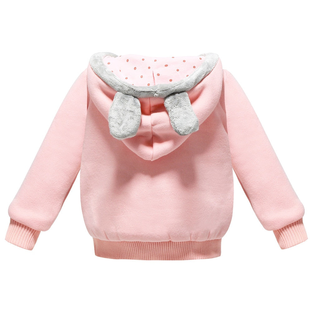 Girls Sweatshirt Cartoon Rabbit Hooded Coats