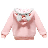 Girls Sweatshirt Cartoon Rabbit Hooded Coats
