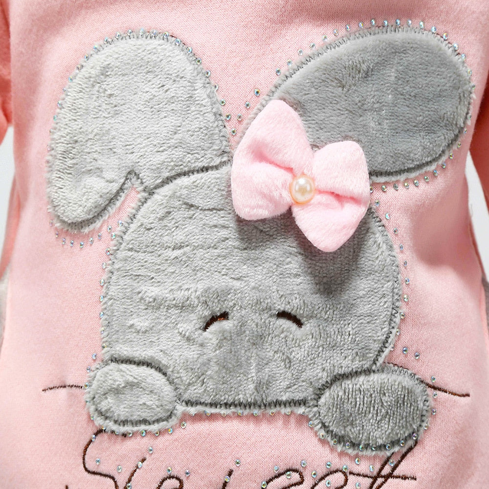 Girls Sweatshirt Cartoon Rabbit Hooded Coats