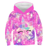 Kid Girls Unicorn Cute Spring Autumn Pony Jacket Hoodie