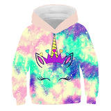 Kid Girls Unicorn Cute Spring Autumn Pony Jacket Hoodie