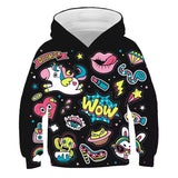 Kid Girls Unicorn Cute Spring Autumn Pony Jacket Hoodie