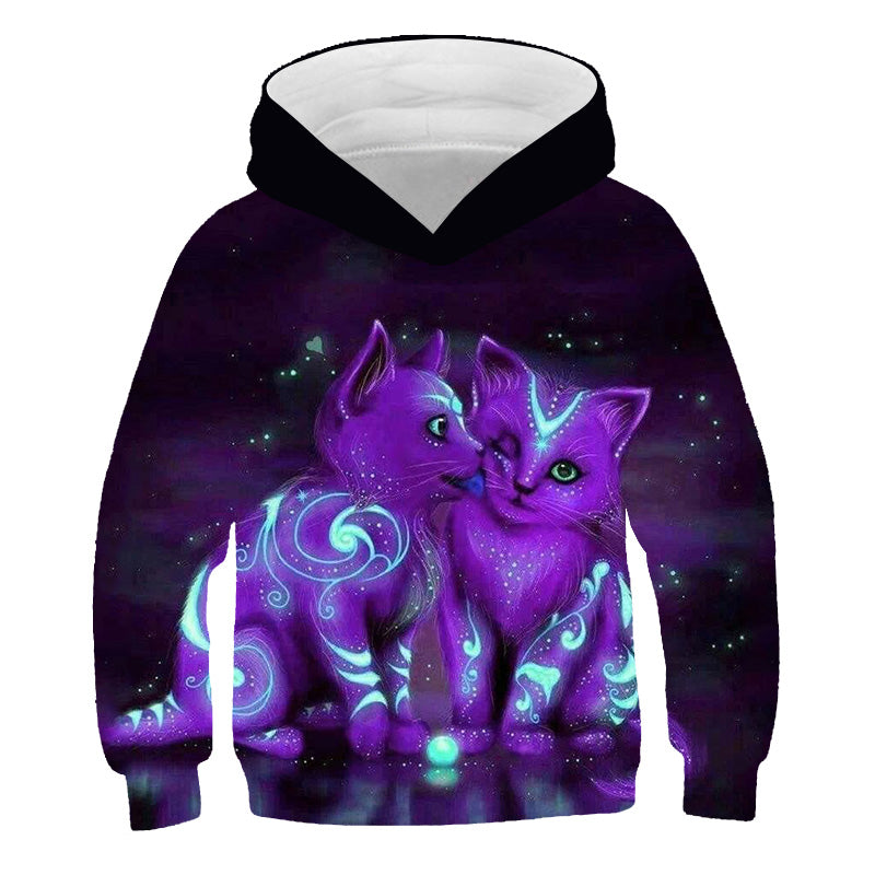 Kid Girls Unicorn Cute Spring Autumn Pony Jacket Hoodie