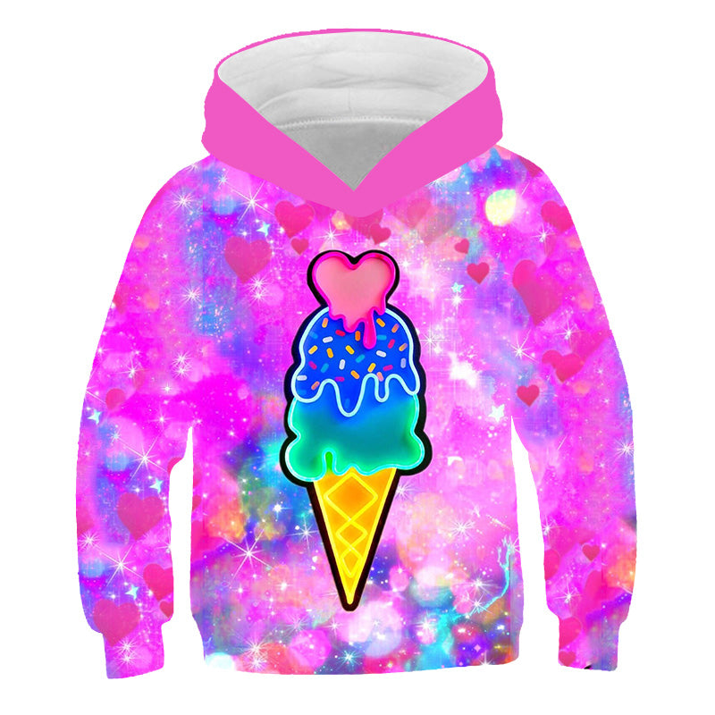 Kid Girls Unicorn Cute Spring Autumn Pony Jacket Hoodie