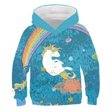 Kid Girls Unicorn Cute Spring Autumn Pony Jacket Hoodie