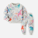 Kid Baby Girls Boys Cartoon Sports Unicorn Suit Long Sleeve Spring Pajamas