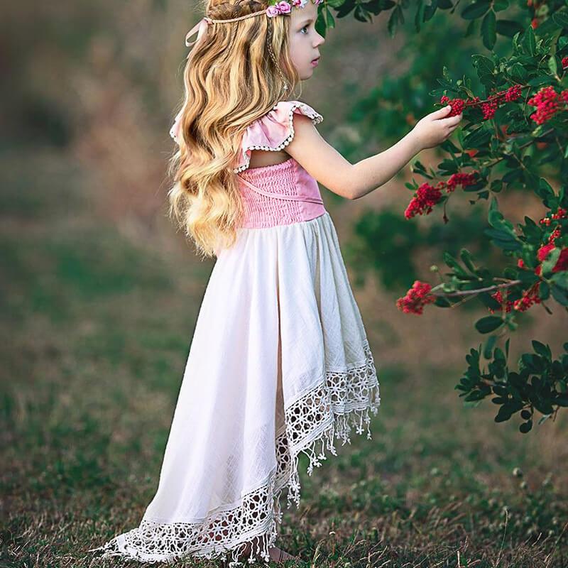 Toddler Girls Sleeveless Princess Wedding Dresses