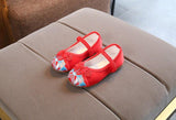 Girls Dancing  Embroidered Casual Comfortable Flats Princess Shoes