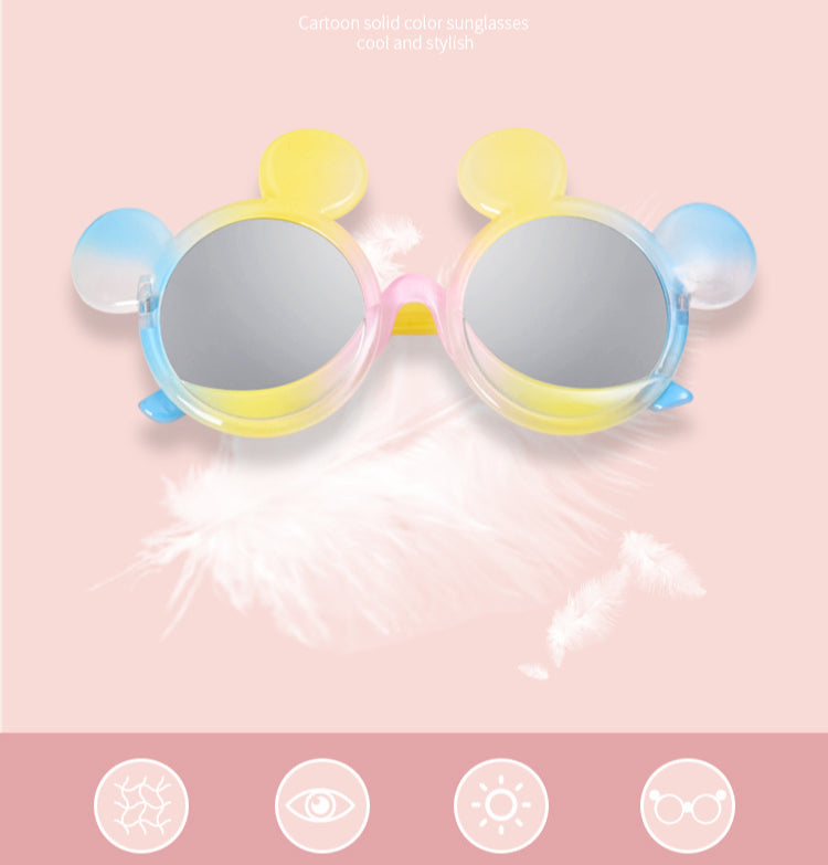 Kid Baby Star Cartoon Round Sunglasses UV400 Goggles