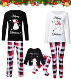 Family Christmas Pajamas Mommy Daughter Son Matching Outfit Nightwear